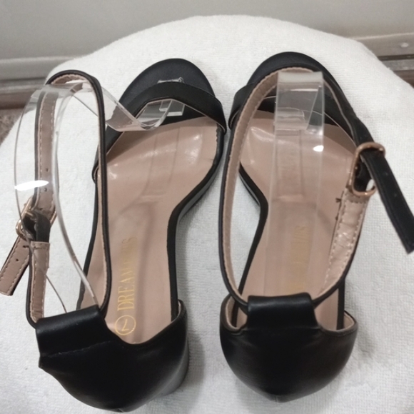 Dream Pairs Chunky heal,Ankle Strap, Open Toe Sandals 3" heel, Sz 7 - Picture 4 of 8